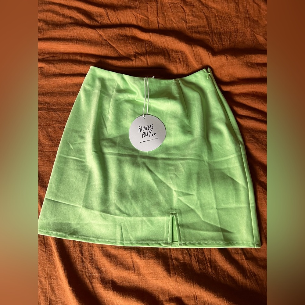 Green Mini Skirt Green NWT